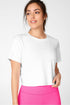 PIA POWERTOUCH LIGHT TWIST BACK S/S TEE - WHITE